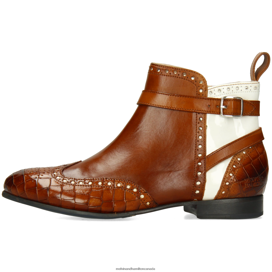 Women Melvin & Hamilton Brown Sally 60 Ankle Boots P4V68P819