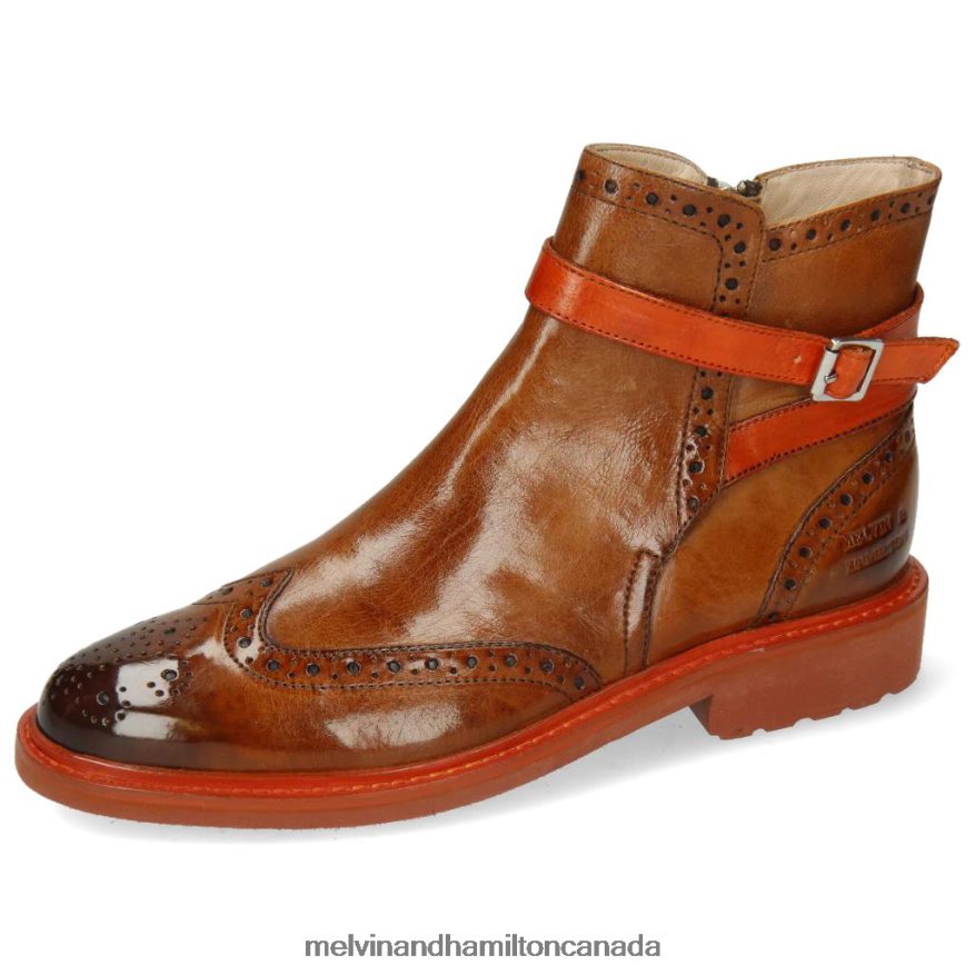 Women Melvin & Hamilton Brown Selina 25 Ankle Boots P4V68P1040