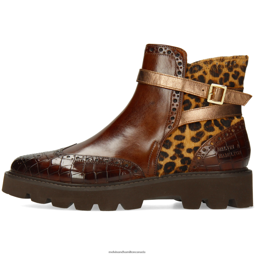 Women Melvin & Hamilton Brown Selina 25 Ankle Boots P4V68P894