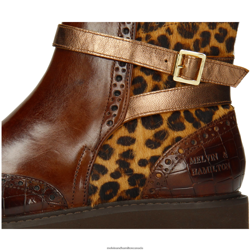 Women Melvin & Hamilton Brown Selina 25 Ankle Boots P4V68P894