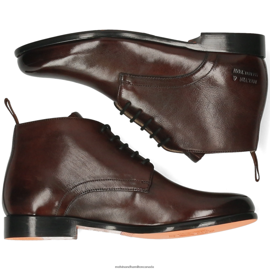 Women Melvin & Hamilton Brown Selina 28 Ankle Boots P4V68P964