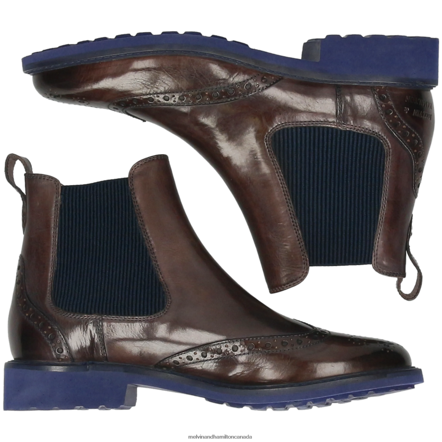 Women Melvin & Hamilton Brown Selina 29 Ankle Boots P4V68P1009