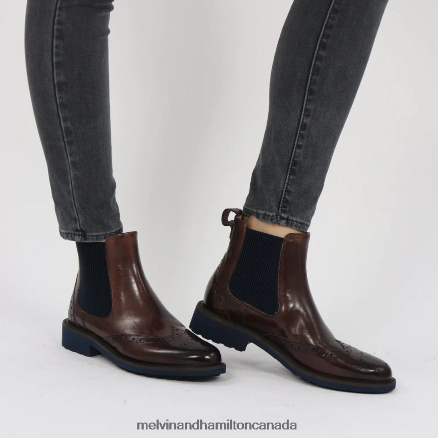 Women Melvin & Hamilton Brown Selina 29 Ankle Boots P4V68P1009