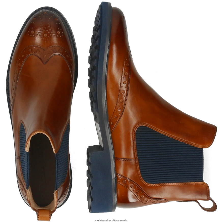 Women Melvin & Hamilton Brown Selina 29 Ankle Boots P4V68P803