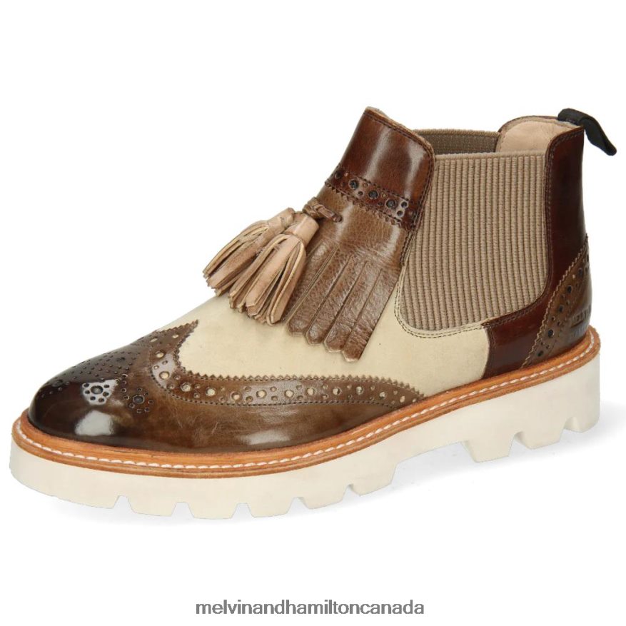 Women Melvin & Hamilton Brown Selina 5 Ankle Boots P4V68P1082