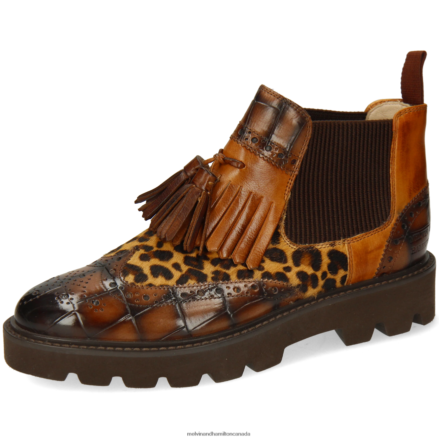 Women Melvin & Hamilton Brown Selina 5 Ankle Boots P4V68P869