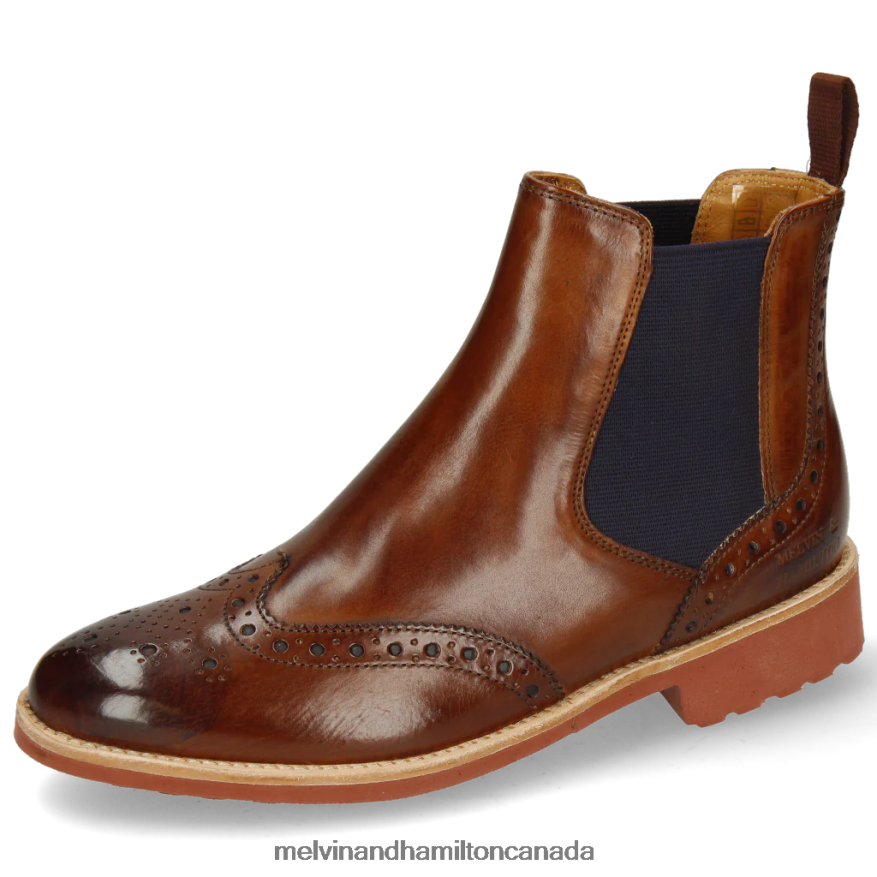 Women Melvin & Hamilton Brown Selina 6 Ankle Boots P4V68P1001