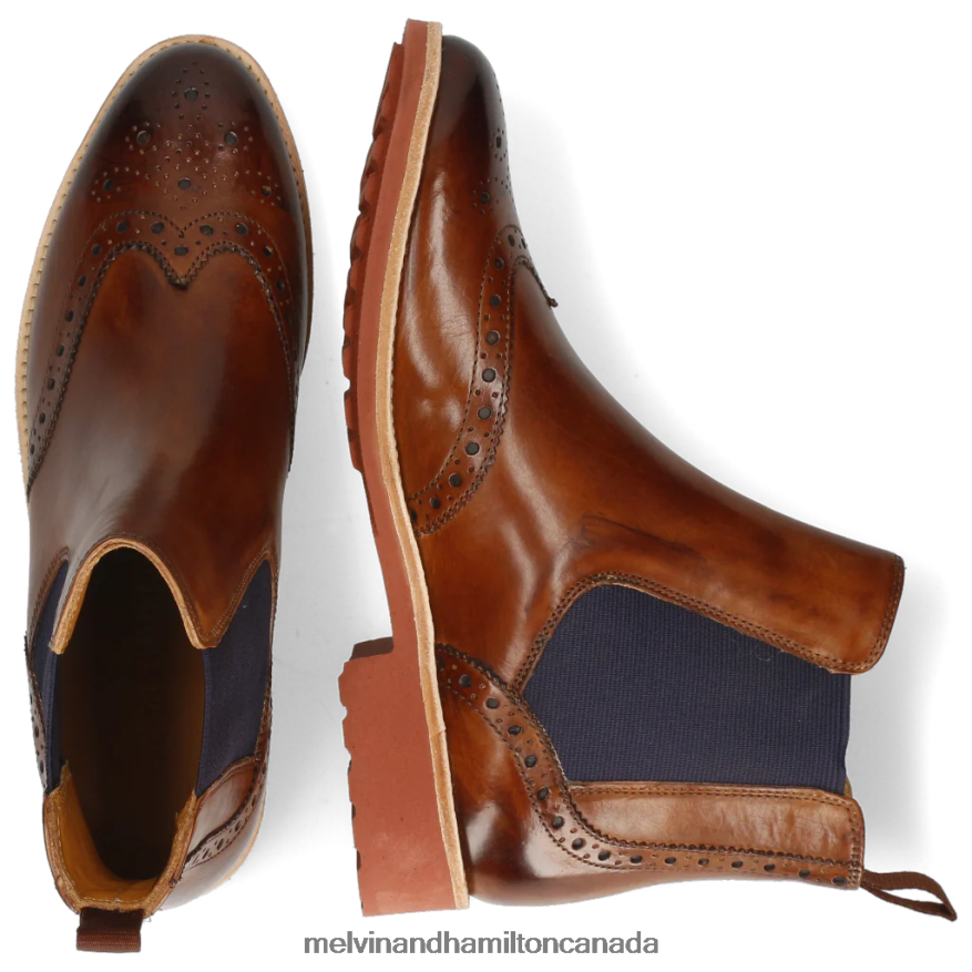 Women Melvin & Hamilton Brown Selina 6 Ankle Boots P4V68P1001