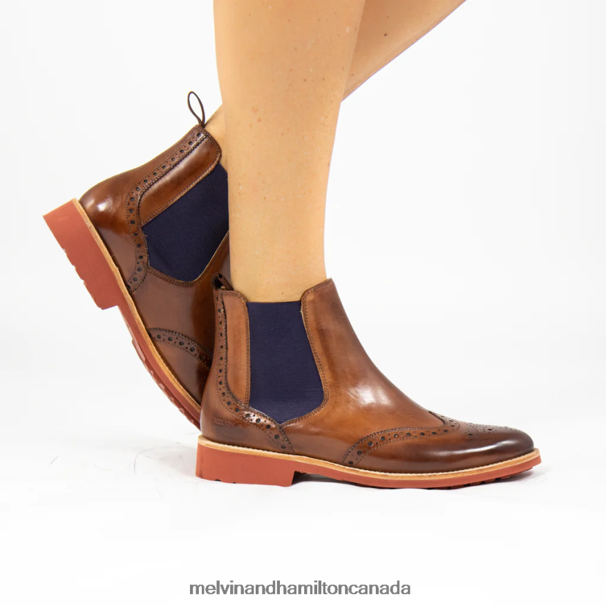 Women Melvin & Hamilton Brown Selina 6 Ankle Boots P4V68P1001