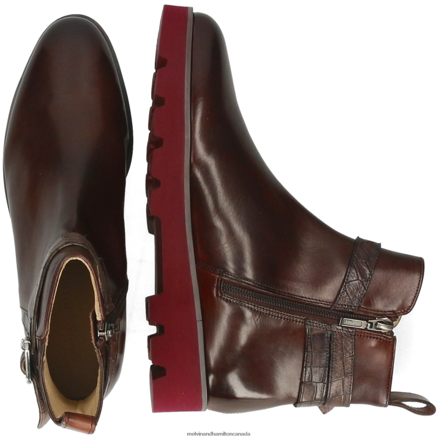 Women Melvin & Hamilton Brown Susan 116 Ankle Boots P4V68P913