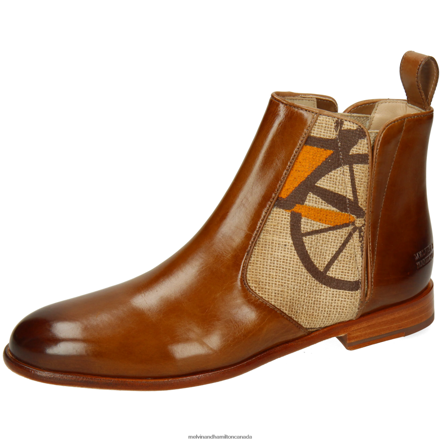 Women Melvin & Hamilton Brown Susan 34 Ankle Boots P4V68P851