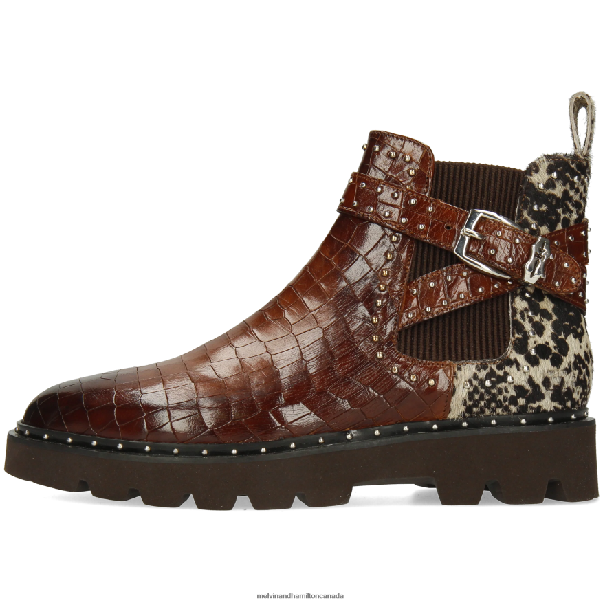 Women Melvin & Hamilton Brown Susan 68 Ankle Boots P4V68P820