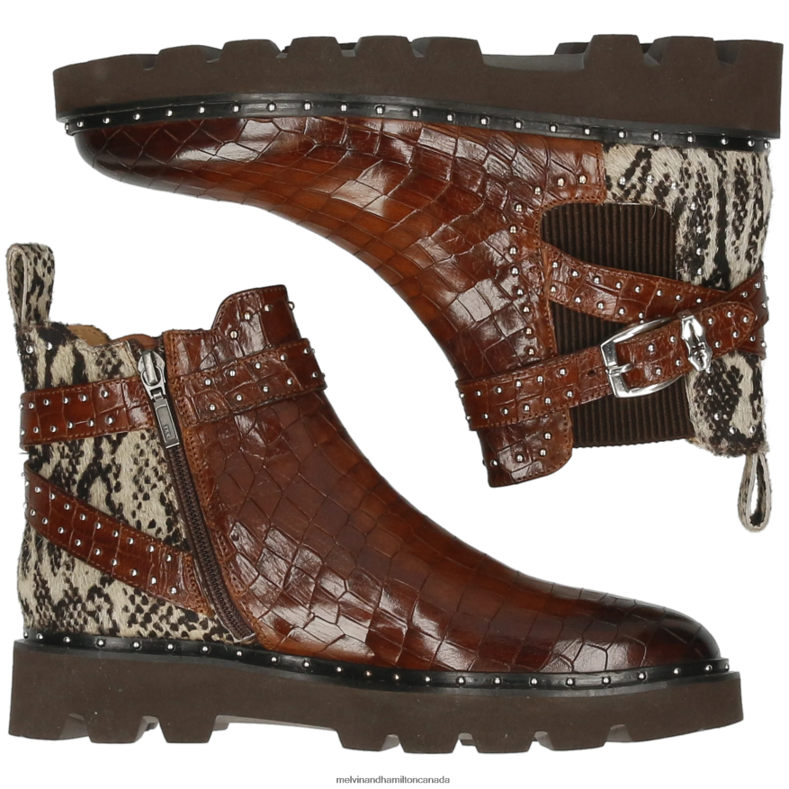 Women Melvin & Hamilton Brown Susan 68 Ankle Boots P4V68P820