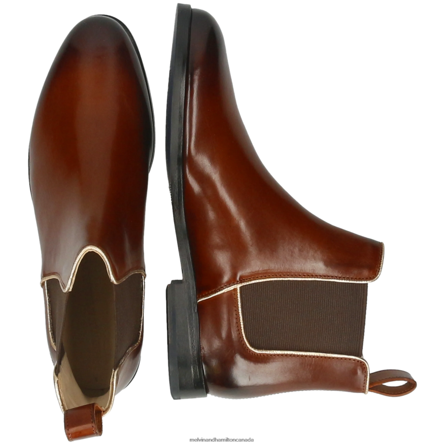 Women Melvin & Hamilton Brown Susan 70 Ankle Boots P4V68P817