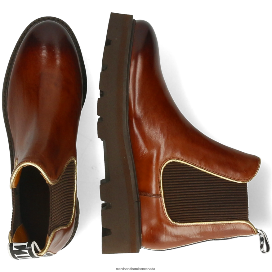 Women Melvin & Hamilton Brown Sybill 6 Ankle Boots P4V68P830