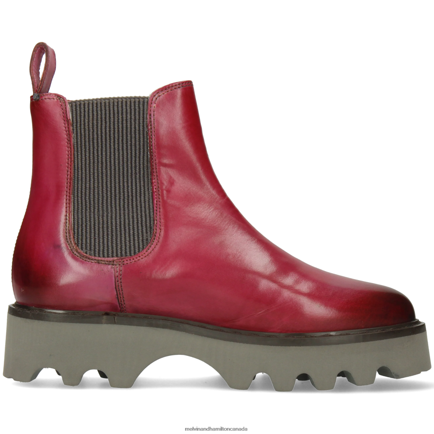 Women Melvin & Hamilton Fuchsia Megan 3R Ankle Boots P4V68P1094