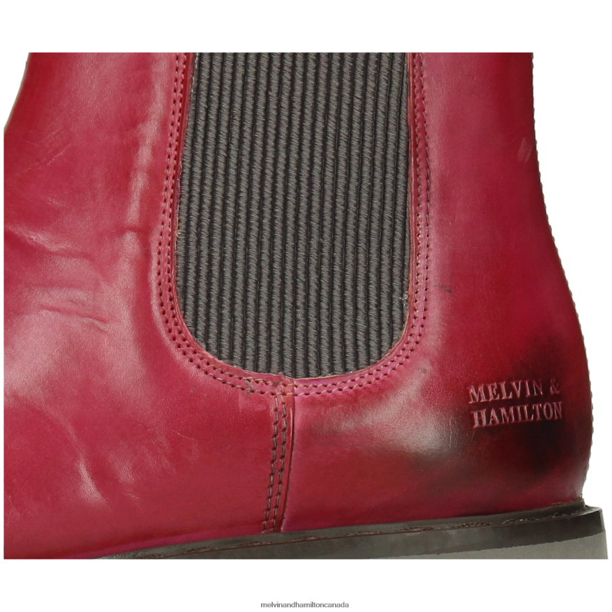 Women Melvin & Hamilton Fuchsia Megan 3R Ankle Boots P4V68P1094