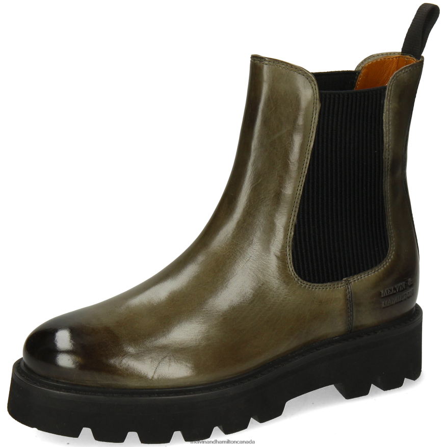 Women Melvin & Hamilton Green Leonie 5 Ankle Boots P4V68P806