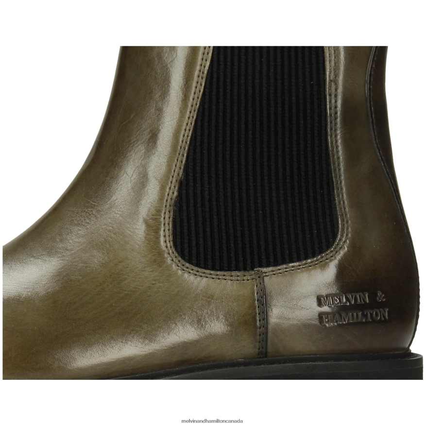 Women Melvin & Hamilton Green Leonie 5 Ankle Boots P4V68P806