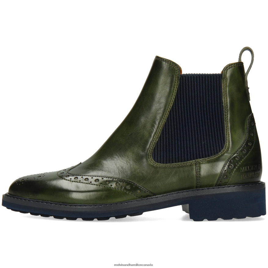 Women Melvin & Hamilton Green Selina 29 Ankle Boots P4V68P794