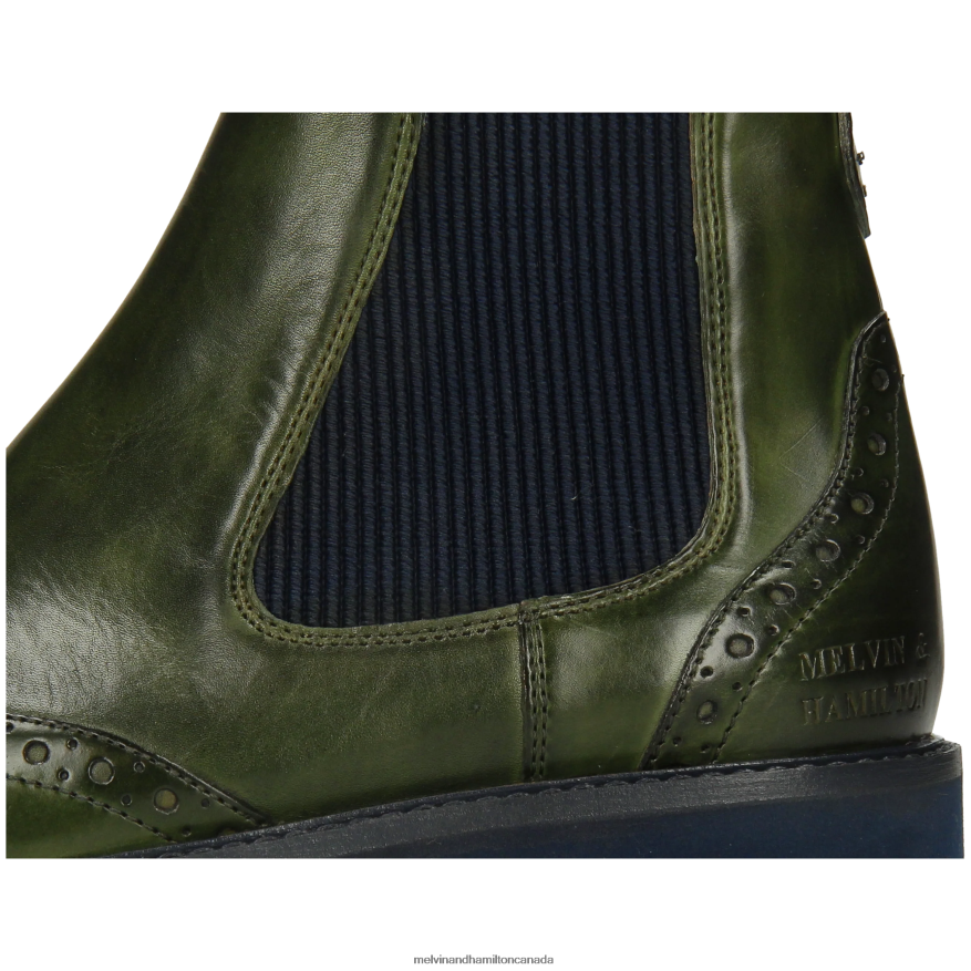 Women Melvin & Hamilton Green Selina 29 Ankle Boots P4V68P794