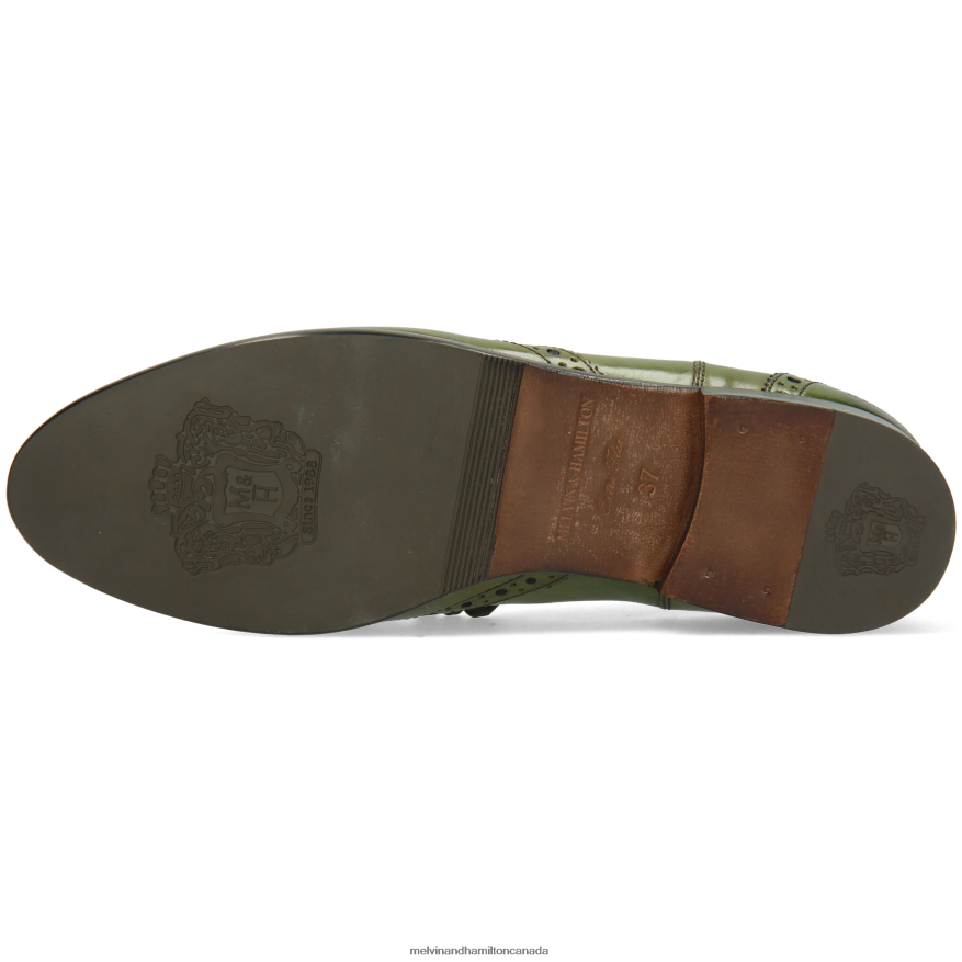 Women Melvin & Hamilton Green Selina 5 Ankle Boots P4V68P981