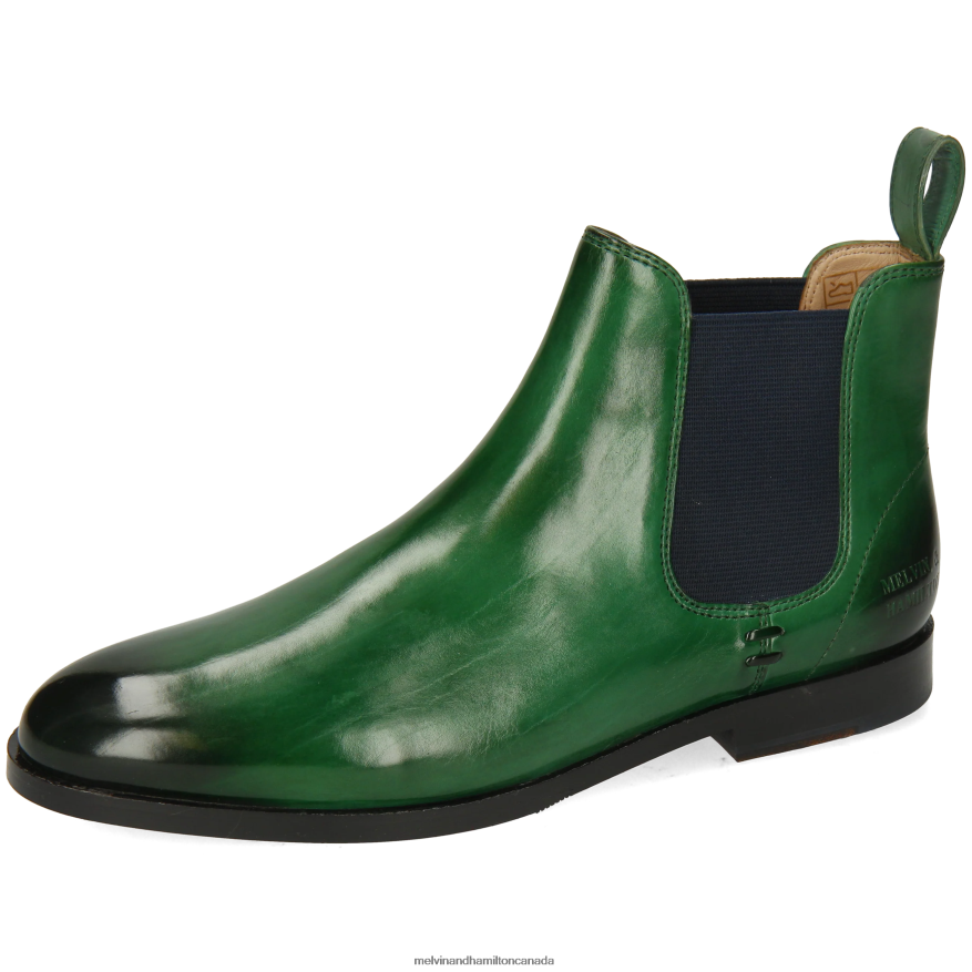 Women Melvin & Hamilton Green Susan 10 Ankle Boots P4V68P781