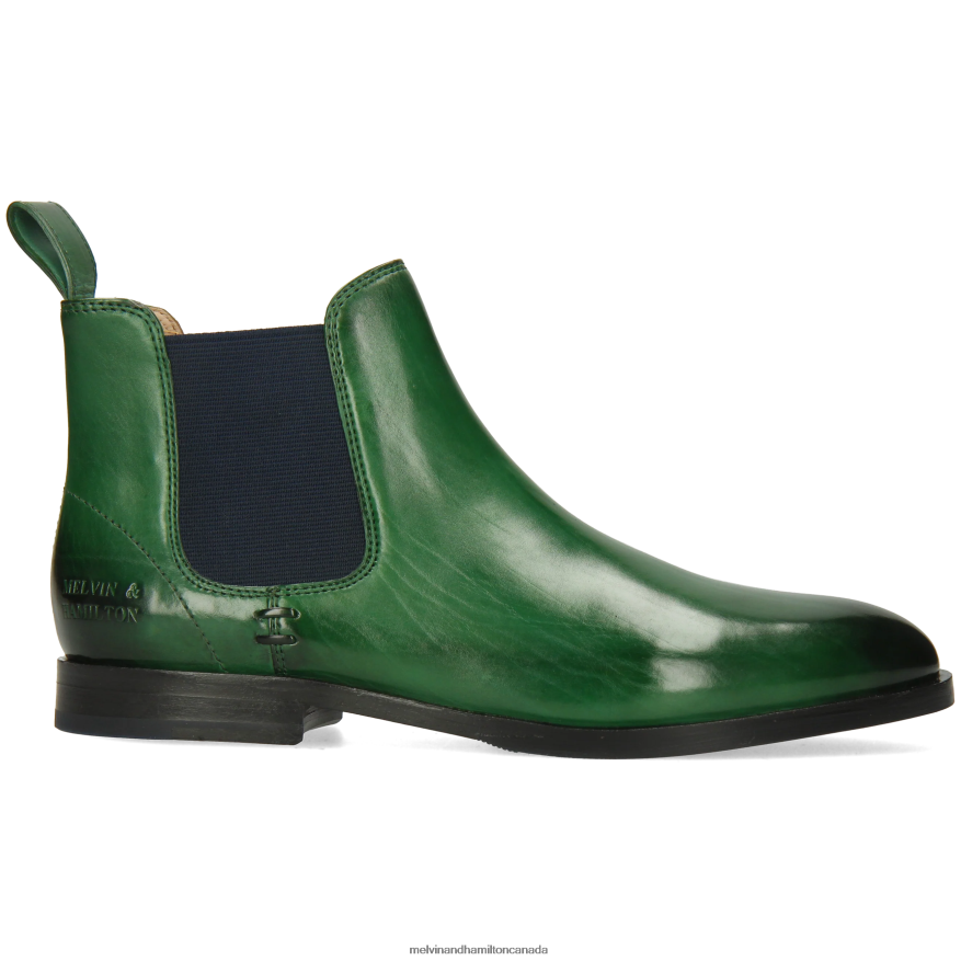 Women Melvin & Hamilton Green Susan 10 Ankle Boots P4V68P781