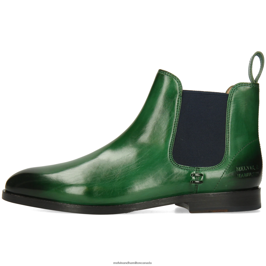 Women Melvin & Hamilton Green Susan 10 Ankle Boots P4V68P781