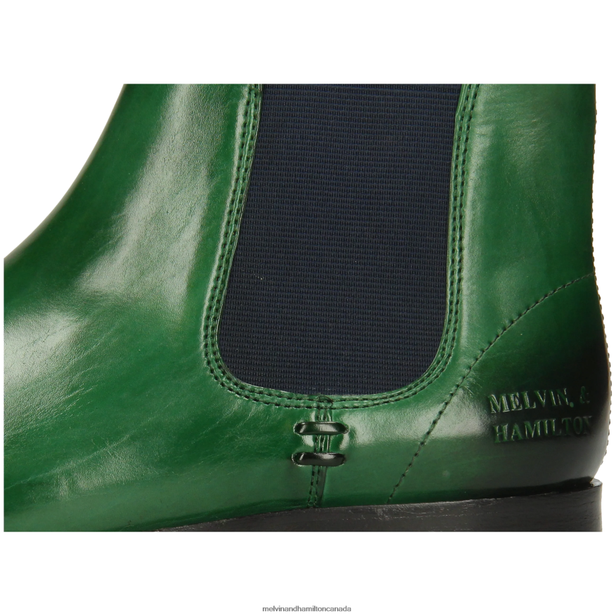Women Melvin & Hamilton Green Susan 10 Ankle Boots P4V68P781