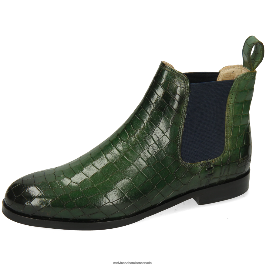 Women Melvin & Hamilton Green Susan 10 Ankle Boots P4V68P788
