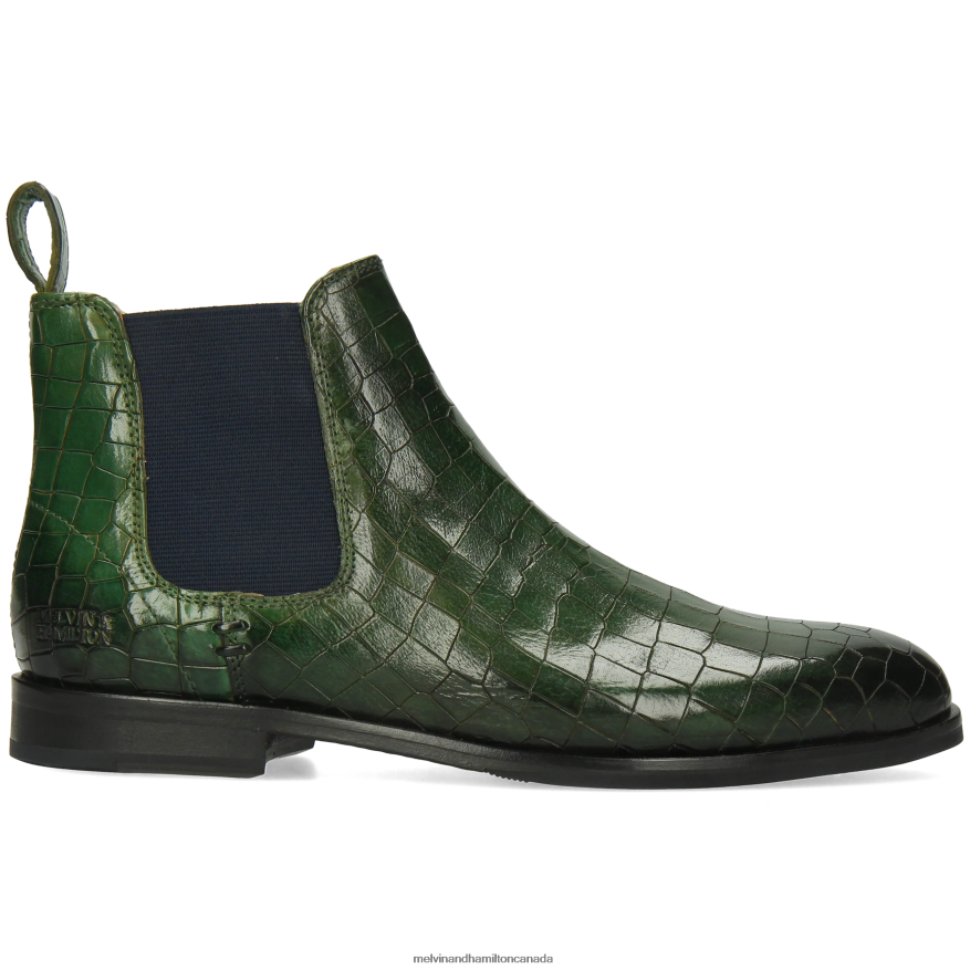 Women Melvin & Hamilton Green Susan 10 Ankle Boots P4V68P788