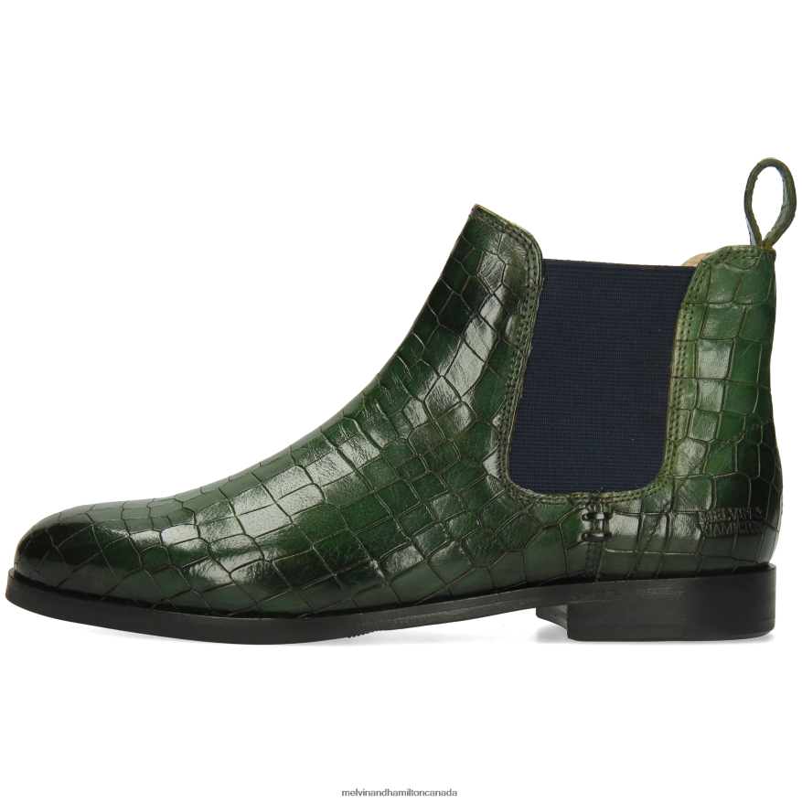 Women Melvin & Hamilton Green Susan 10 Ankle Boots P4V68P788