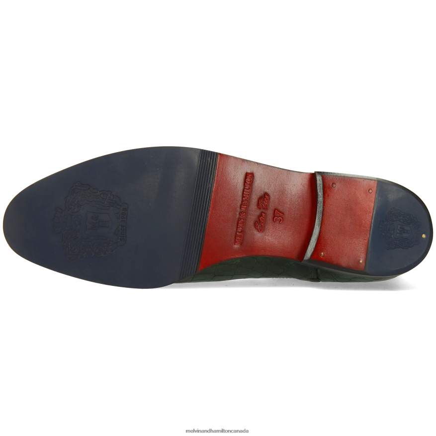 Women Melvin & Hamilton Green Susan 10 Ankle Boots P4V68P788