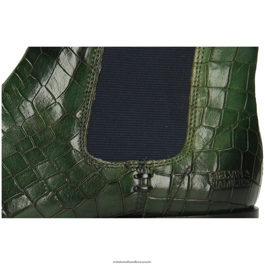 Women Melvin & Hamilton Green Susan 10 Ankle Boots P4V68P788