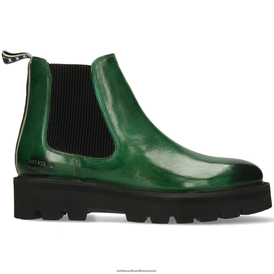 Women Melvin & Hamilton Green Sybill 6 Ankle Boots P4V68P825