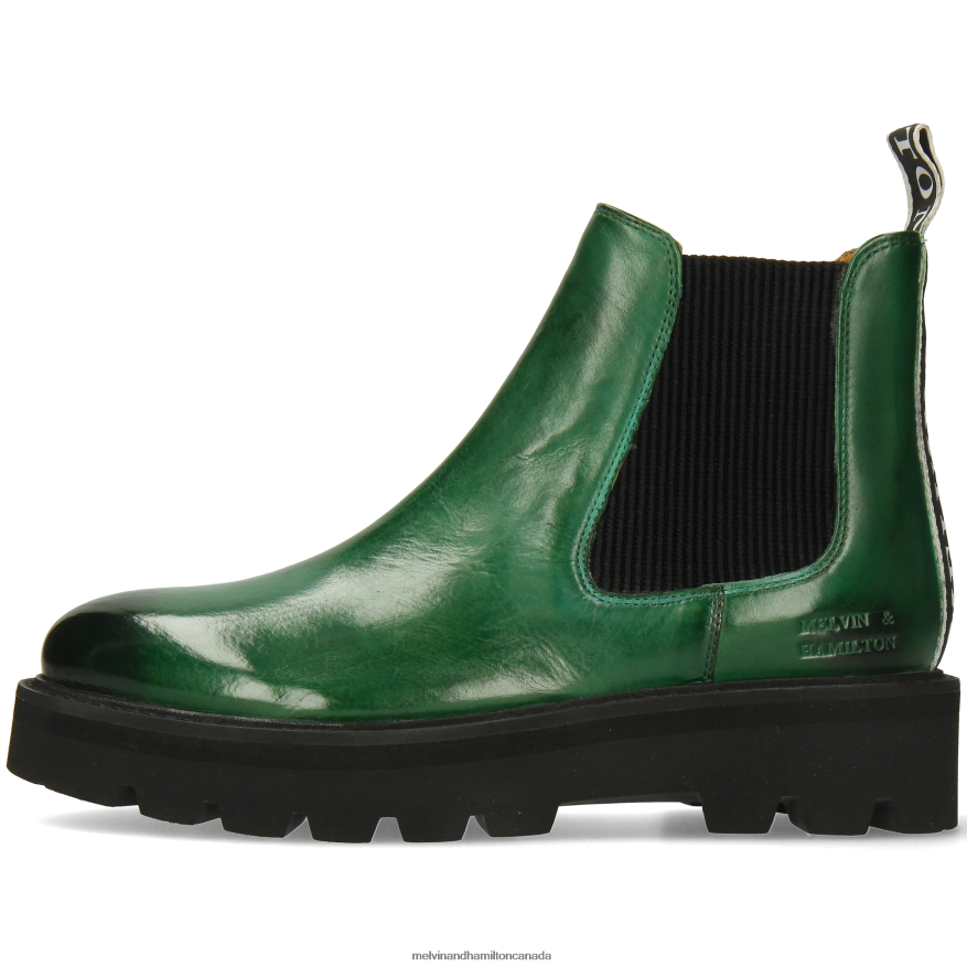 Women Melvin & Hamilton Green Sybill 6 Ankle Boots P4V68P825