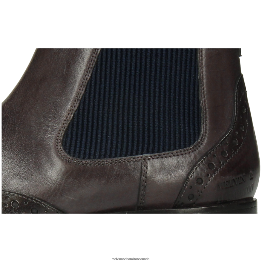 Women Melvin & Hamilton Grey Amelie 5 Ankle Boots P4V68P991