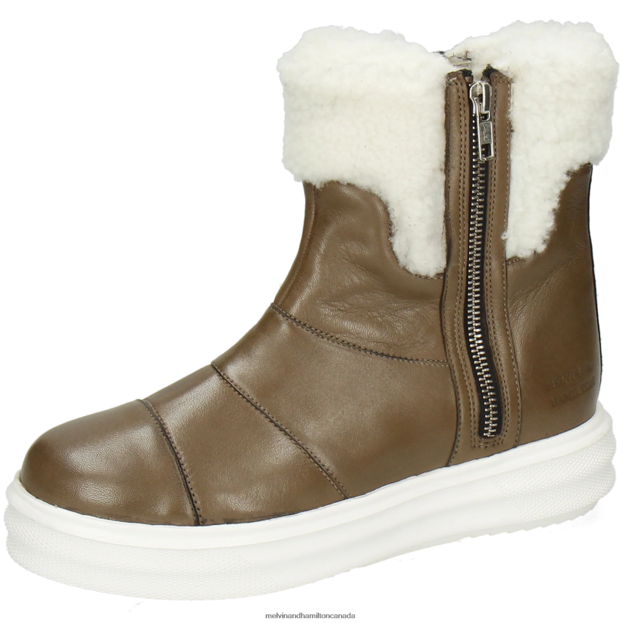 Women Melvin & Hamilton Grey Fay 10 Ankle Boots P4V68P1020