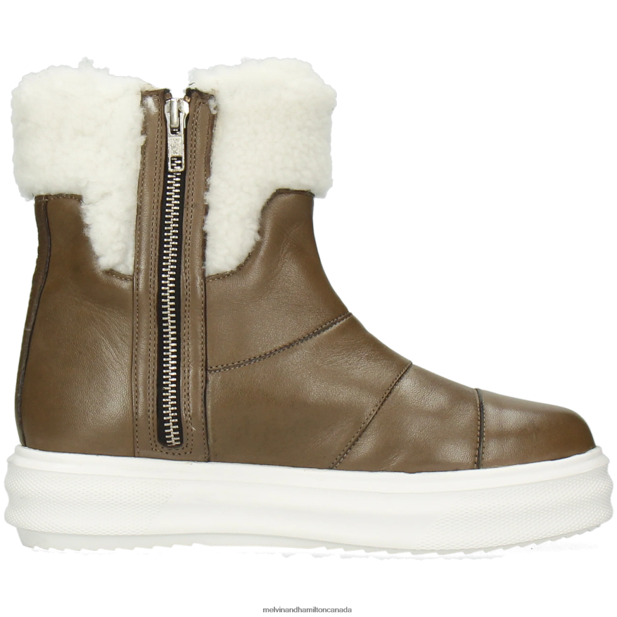 Women Melvin & Hamilton Grey Fay 10 Ankle Boots P4V68P1020