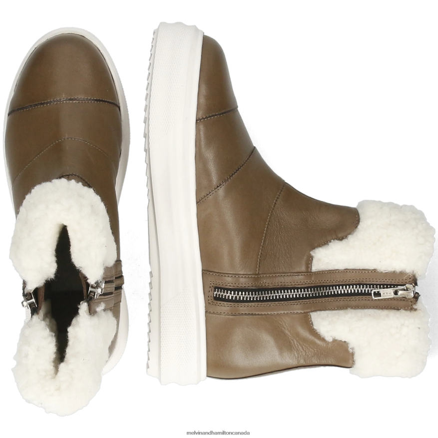 Women Melvin & Hamilton Grey Fay 10 Ankle Boots P4V68P1020