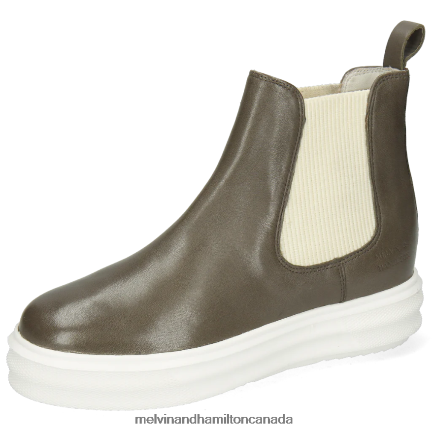 Women Melvin & Hamilton Grey Fay 1 Ankle Boots P4V68P1031