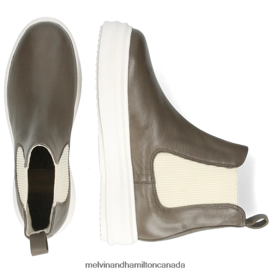 Women Melvin & Hamilton Grey Fay 1 Ankle Boots P4V68P1031