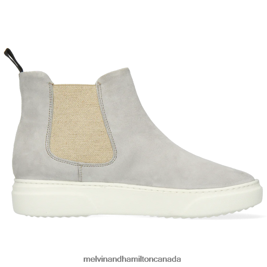 Women Melvin & Hamilton Grey Hailey 2 Ankle Boots P4V68P1122