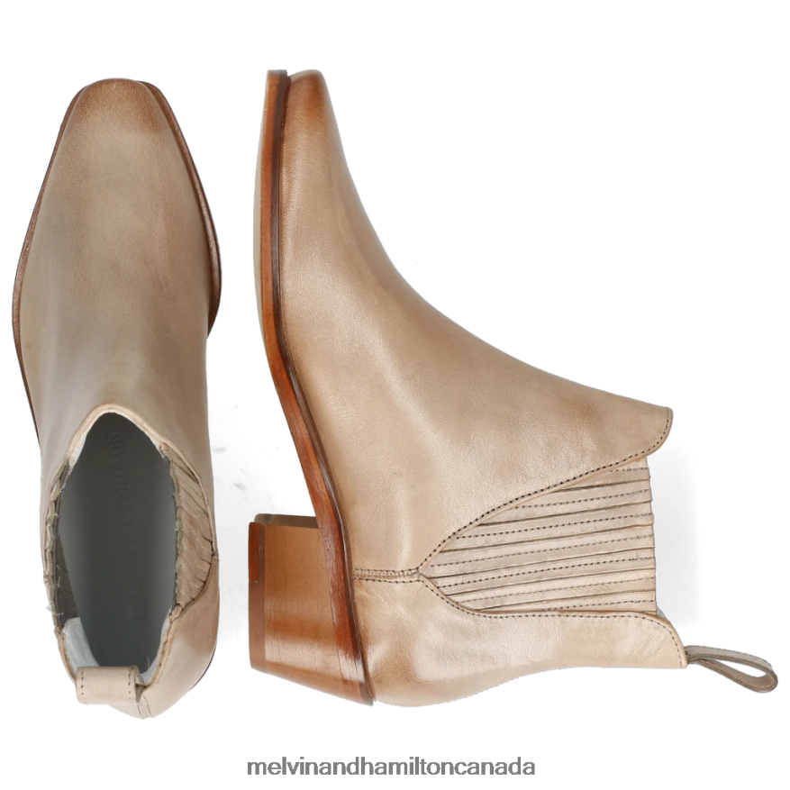 Women Melvin & Hamilton Grey Kylie 1 Ankle Boots P4V68P1126