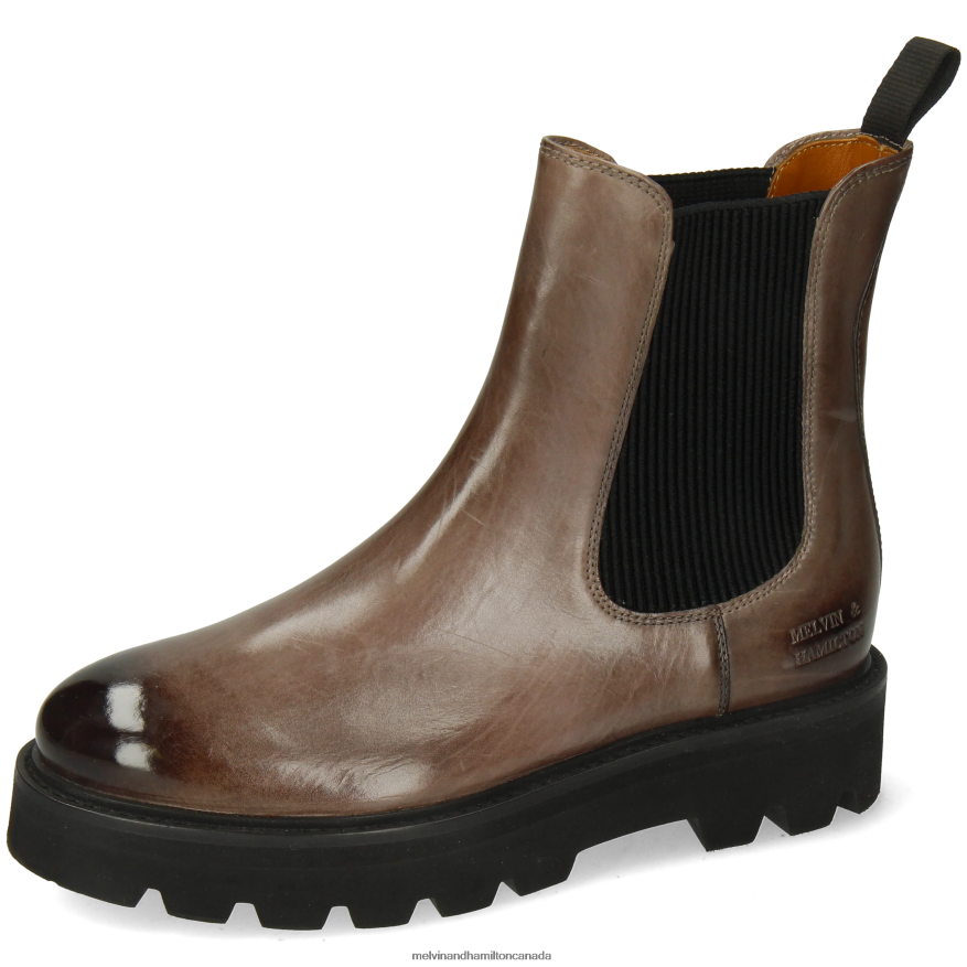 Women Melvin & Hamilton Grey Leonie 5 Ankle Boots P4V68P793