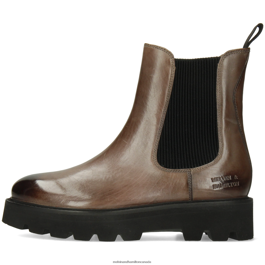 Women Melvin & Hamilton Grey Leonie 5 Ankle Boots P4V68P793