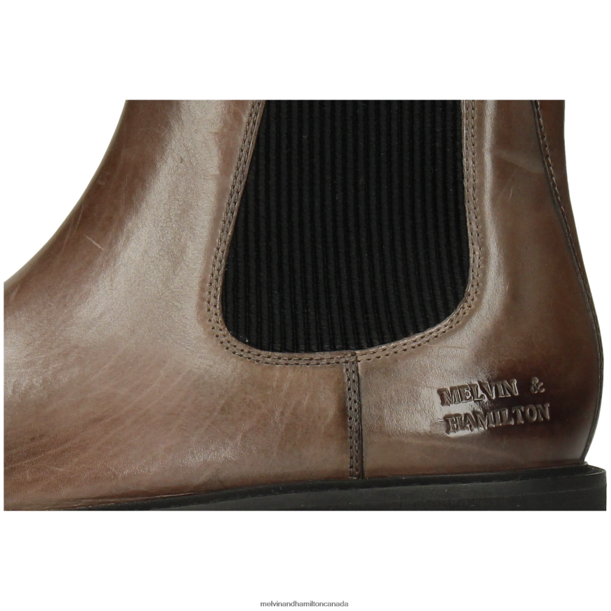 Women Melvin & Hamilton Grey Leonie 5 Ankle Boots P4V68P793