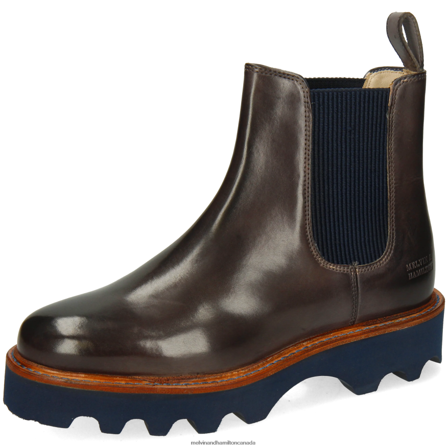 Women Melvin & Hamilton Grey Megan 3 Ankle Boots P4V68P877