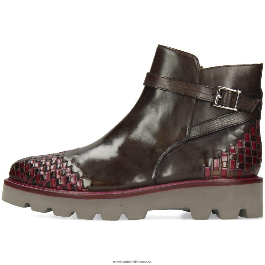 Women Melvin & Hamilton Grey Molly 14 Ankle Boots P4V68P934